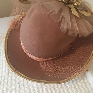Elegant Doris Design Doeskin Dress / Church Hat
